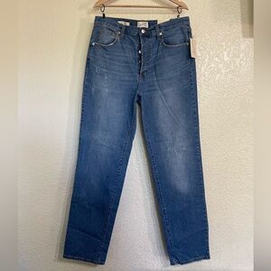 Universal Thread High-Rise 90s Straight Jeans, Med Wash, size 14 Long NWT